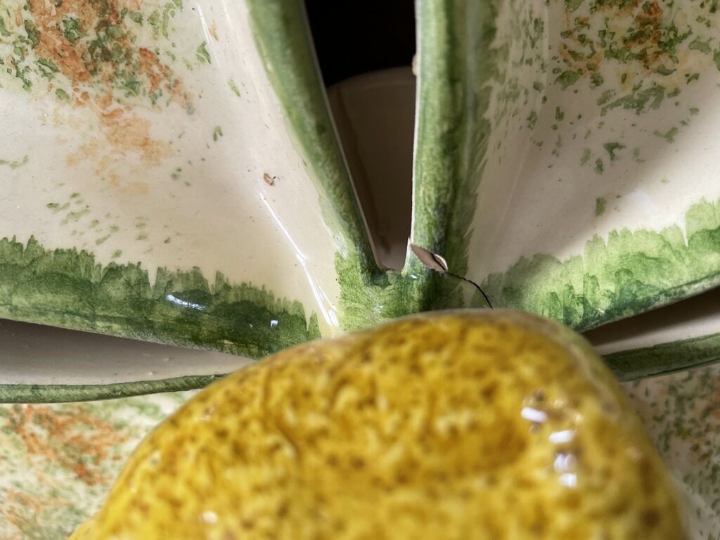 Plat compartimenté à décor de citron