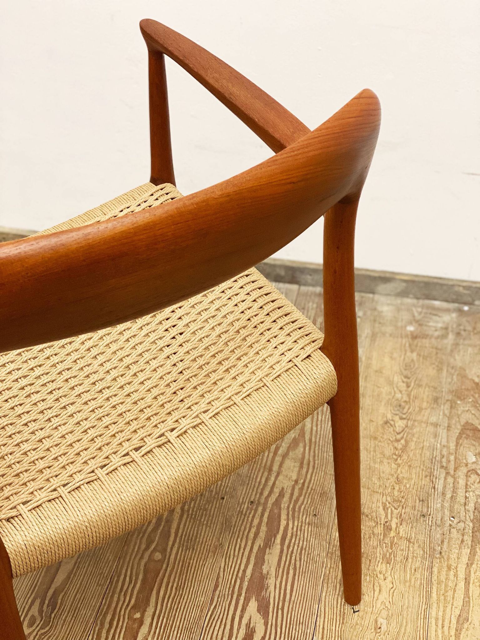 Mid century teak armrest chair by Niels O. Møller for J.L. Moller, Model 56, Denmark, 1950s