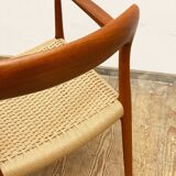 Mid century teak armrest chair by Niels O. Møller for J.L. Moller, Model 56, Denmark, 1950s