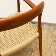 Mid century teak armrest chair by Niels O. Møller for J.L. Moller, Model 56, Denmark, 1950s