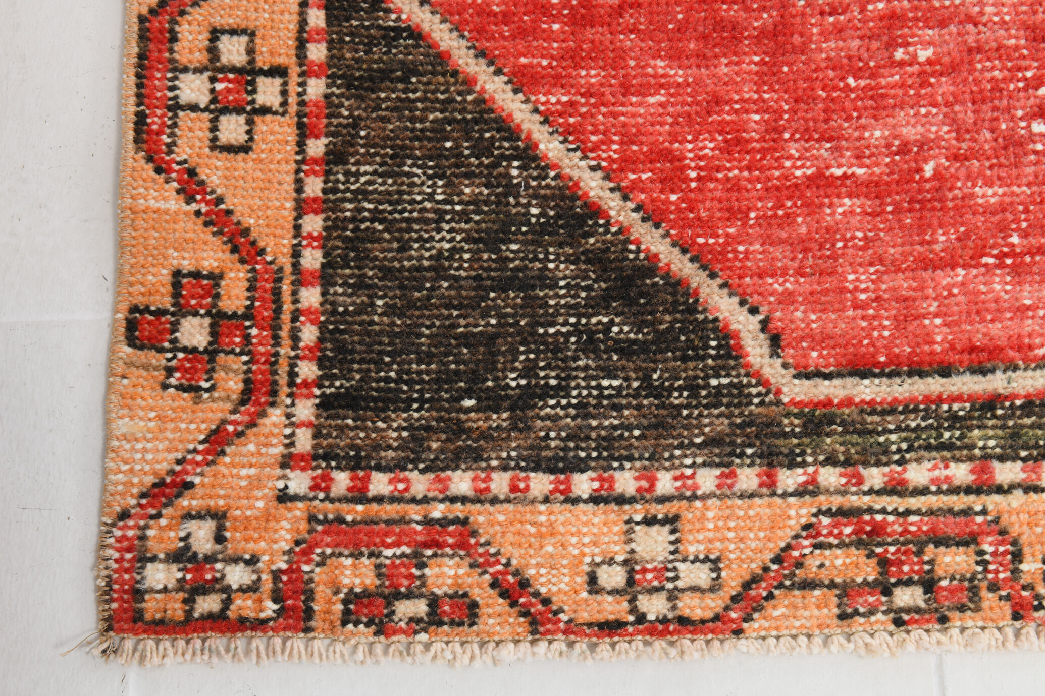 3x10 oriental geometric vintage runner rug,102x323cm