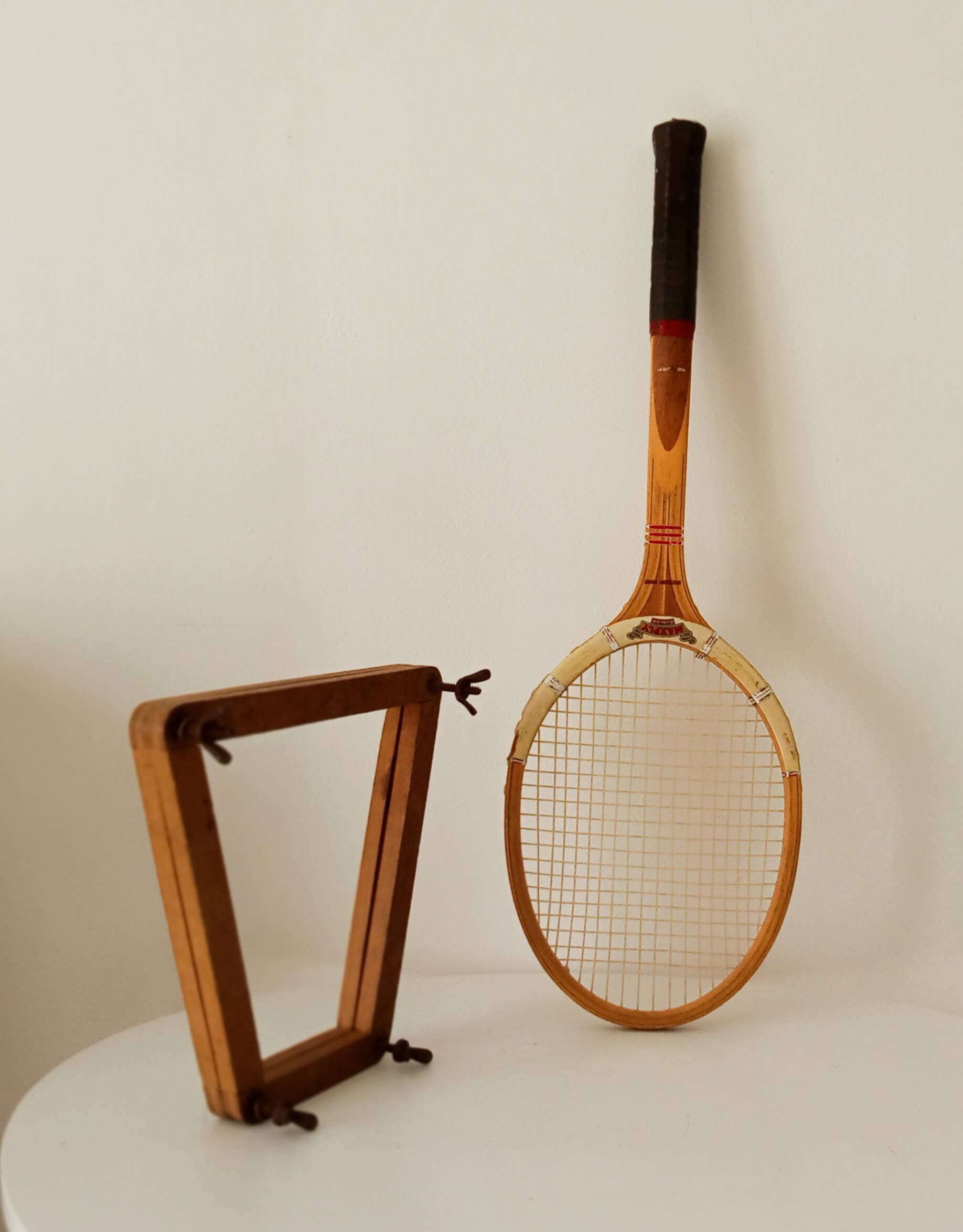 Vintage wooden tennis racket Dunlop Maxply Fort