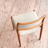 Chaise de salle à manger modèle 80 par Niels O. Møller en teck