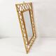 Mid Century Bamboo and Rattan Wall Mirror, Italy, 1960s