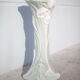 Sellette céramique art nouveau, porte-plante ancien colonne, art nouveau, céramique fleurie, sellet