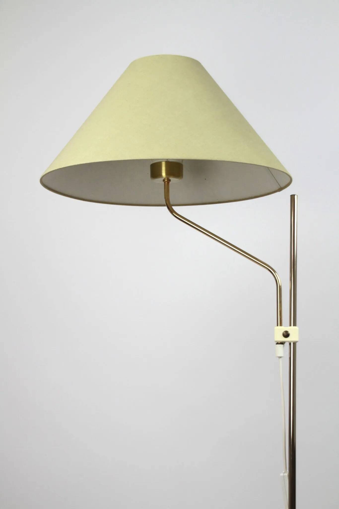 Brass Floor Lamp, Model G295 by Belid, Sweden —  Late1970s/ Early1980s