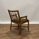 Set of 4 varnished wicker chairs by Roche Bobois from the 1970s.