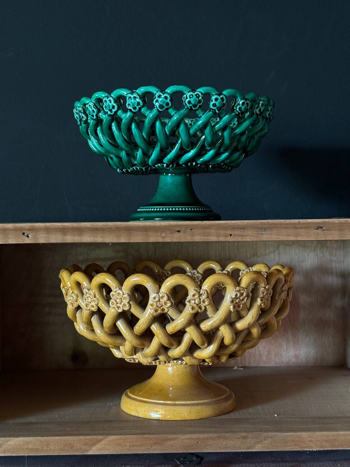 Pichon House woven ceramic basket