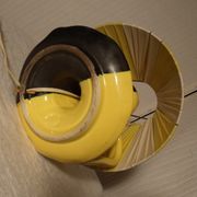 Petite lampe bougeoir vintage ceramique signée Vallauris