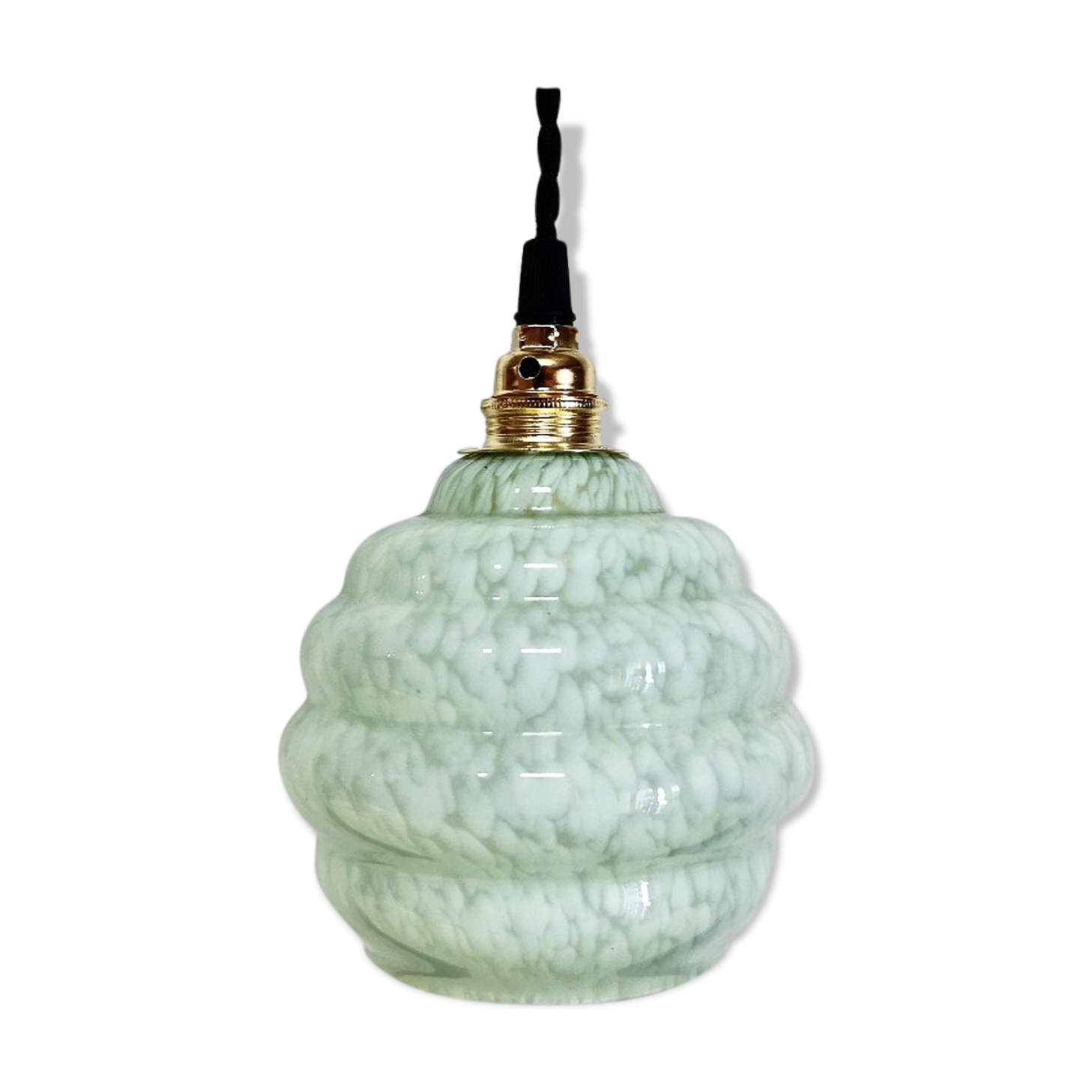 Lamp old pastel green vintage globe