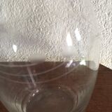Carafe en verre ciselé années 60