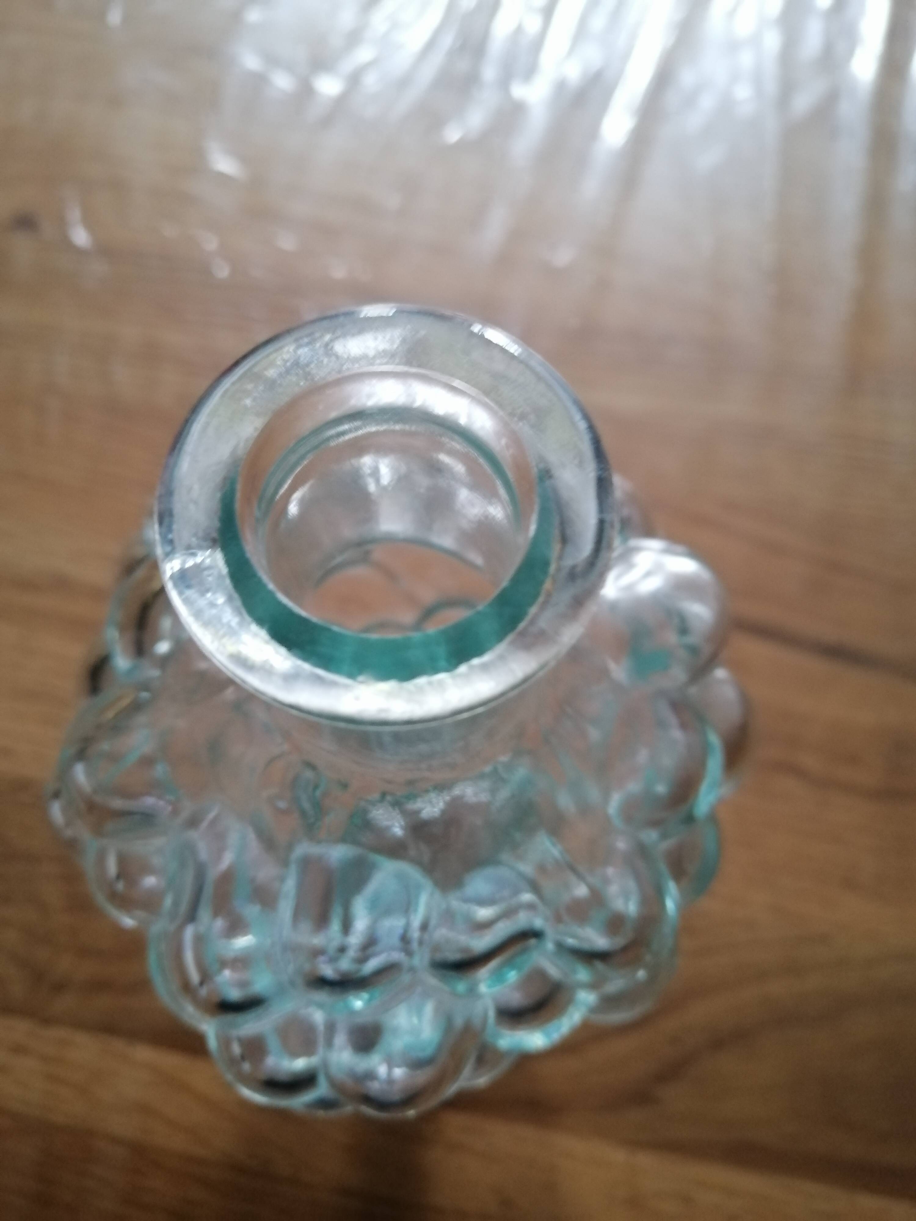 Italian transparent bubble carafe