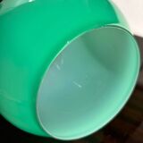 Green opaline chandelier design from the 70s