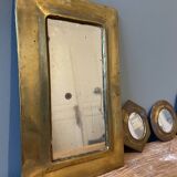 Set of 4 vintage brass mirrors