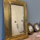 Set of 4 vintage brass mirrors