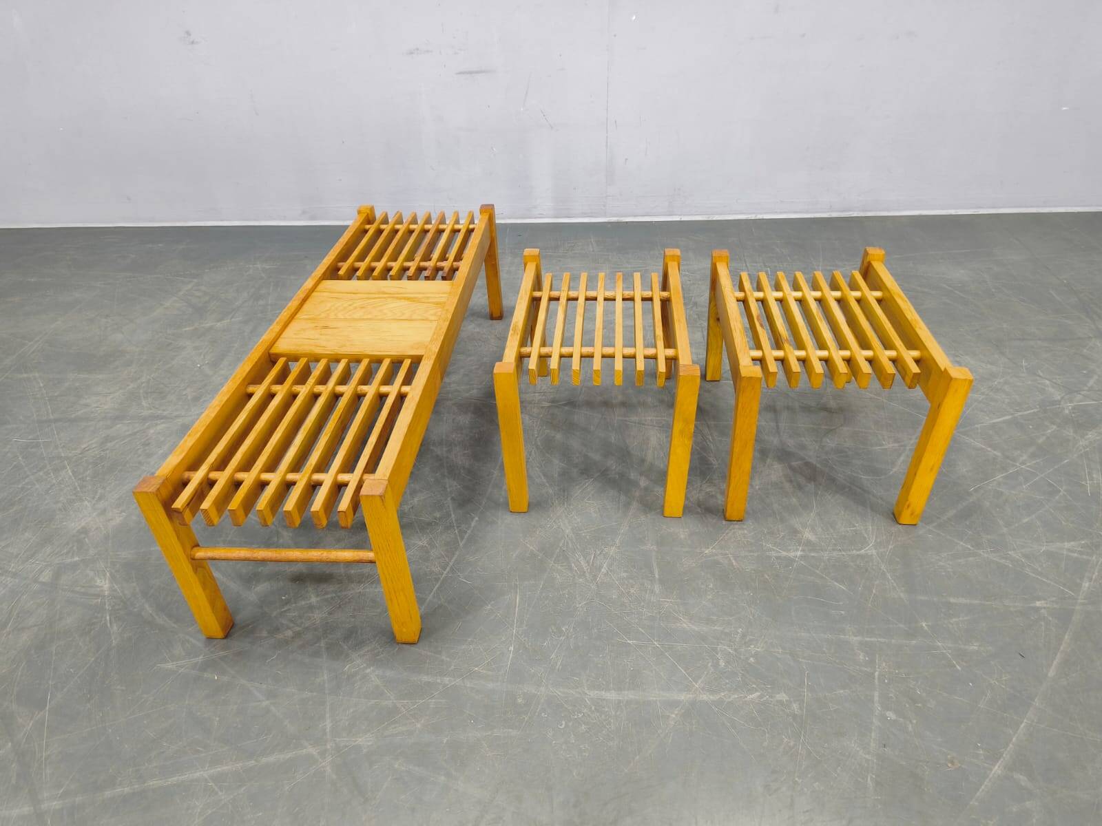 Set of three flower stands, 1970s