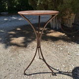Handcrafted wrought iron side table