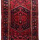 Handmade vintage Persian Hamadan rug 137cm x 194cm, 1960s