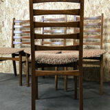 5x 60s 70s chairs dining chair dining chairs Danish design 60s