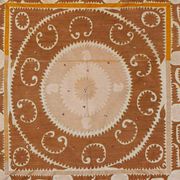 Tapis turc vintage noué à la main 132x135 cm
