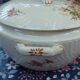 Old ceramic soup tureen Lunéville KG pattern Queen Marguerite