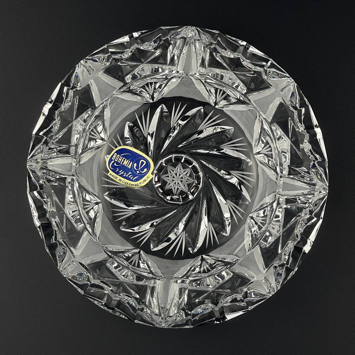 Bohemian glass ashtray by Bohemia Crystal, 1990s