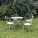Wrought iron garden furniture