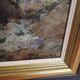 Framed wood painting