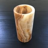 Onyx scroll vase