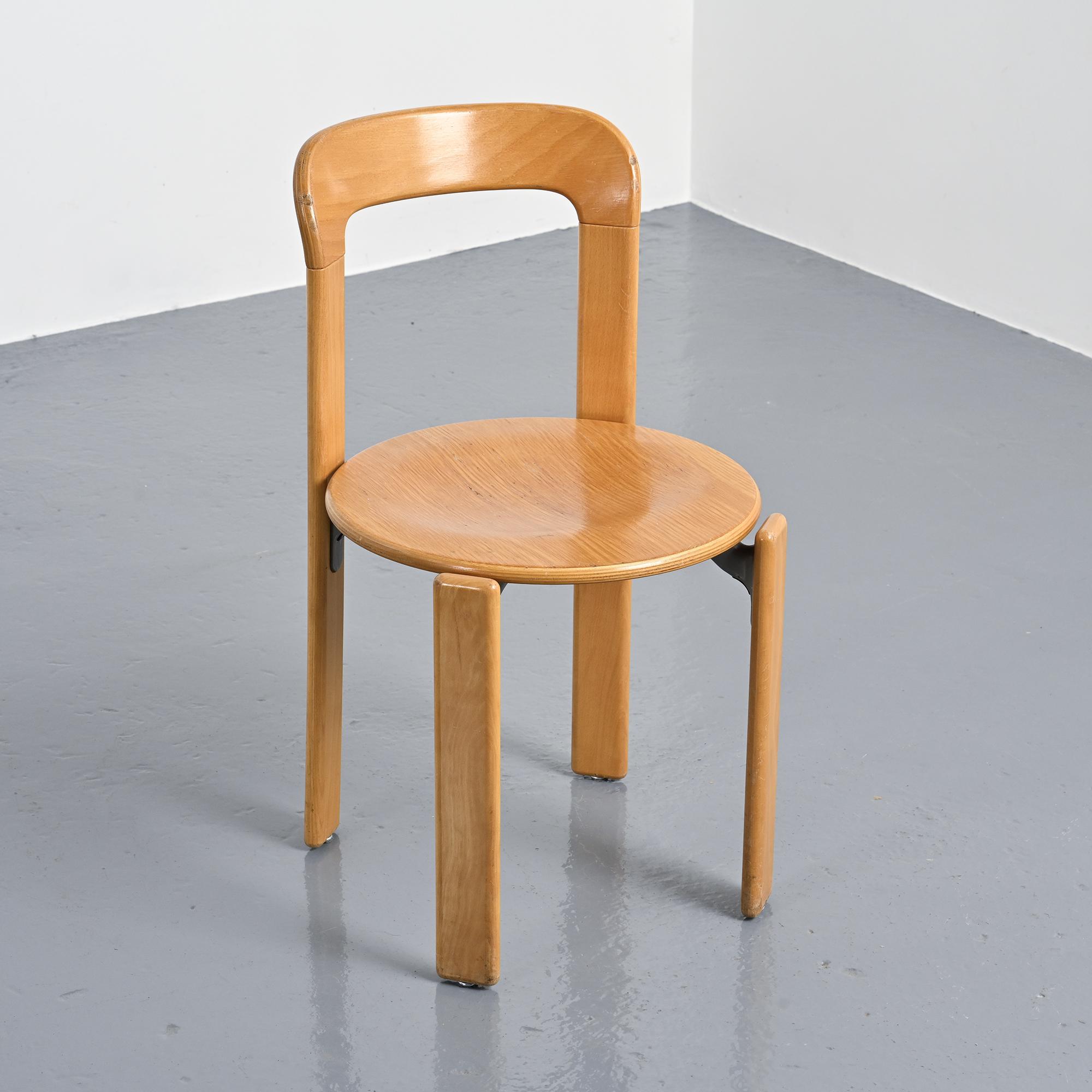 Pair of vintage chairs by Bruno Rey, Dietiker Switzerland