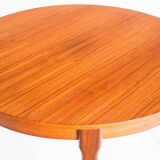 Vintage Scandinavian style table with central extension. Teak wood. France, 1960s