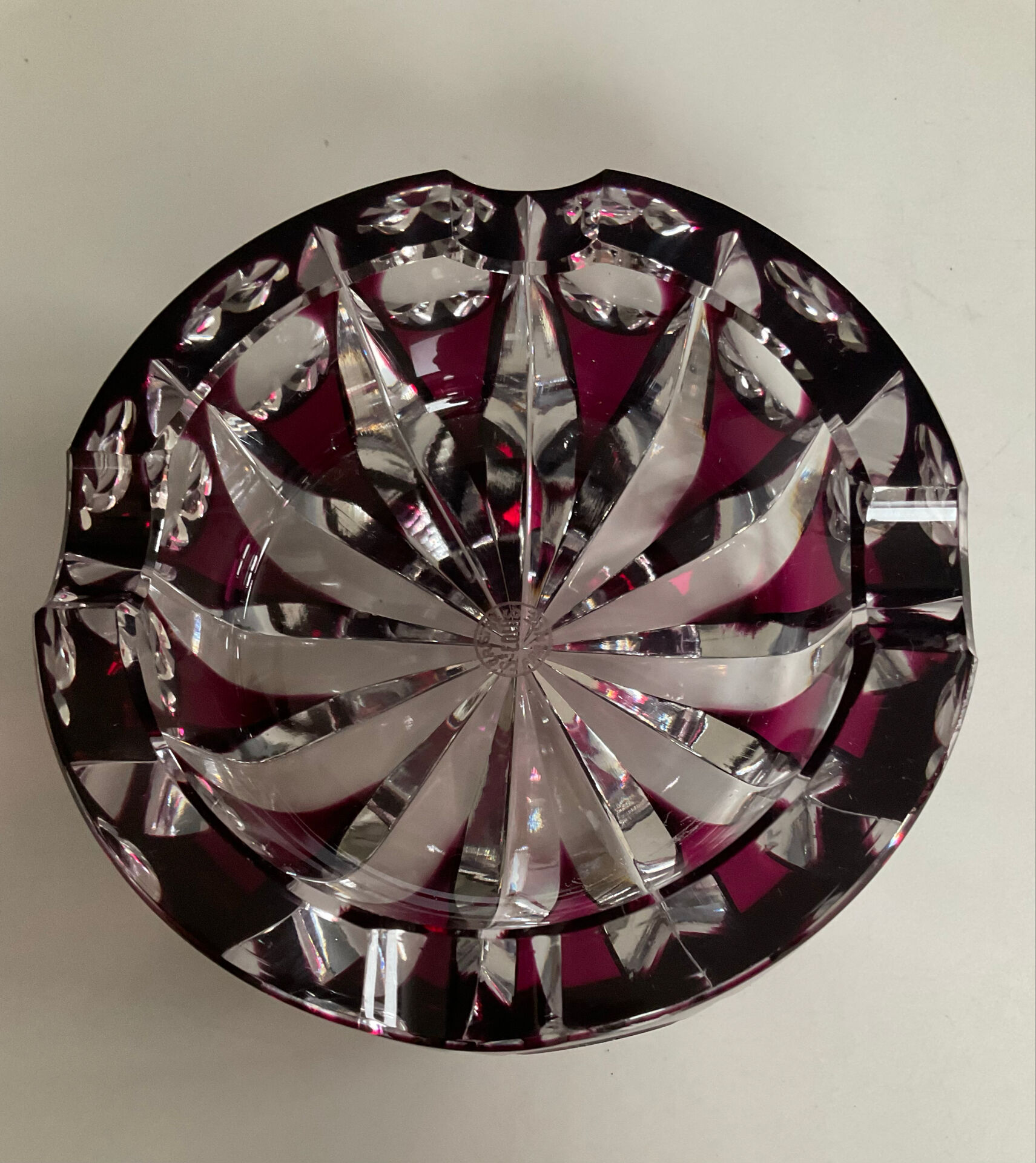 Crystal vide poche from Saint Louis from the 1970s.