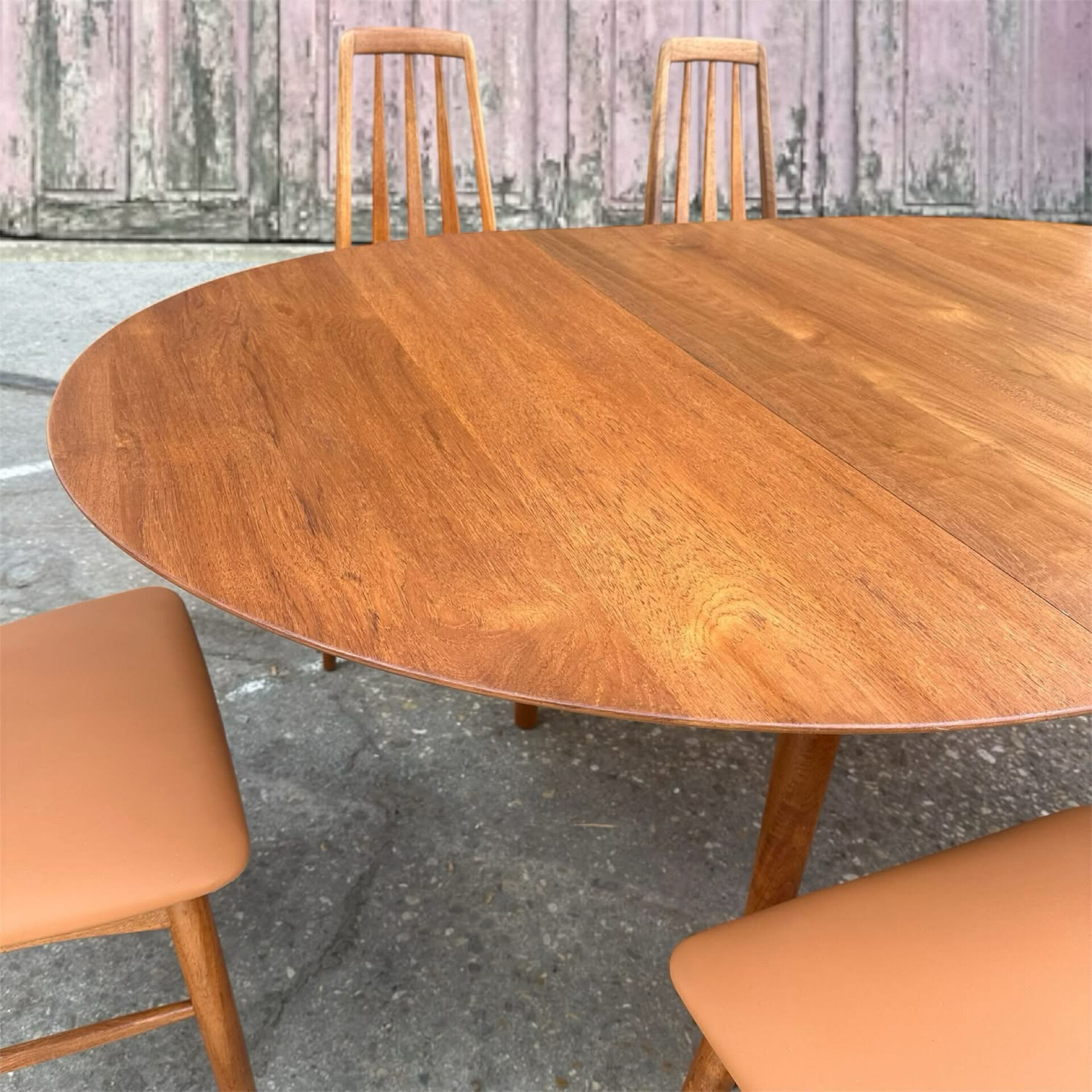 Solid teak table by Peter Hvidt for Soborg, 1956
