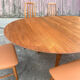 Solid teak table by Peter Hvidt for Soborg, 1956