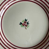 Plat rond plat terre de fer Gien