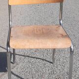 Vintage chair made of tube and wood