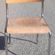 Vintage chair made of tube and wood