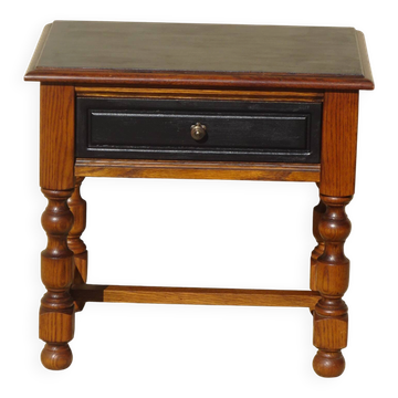 Small solid bedside table