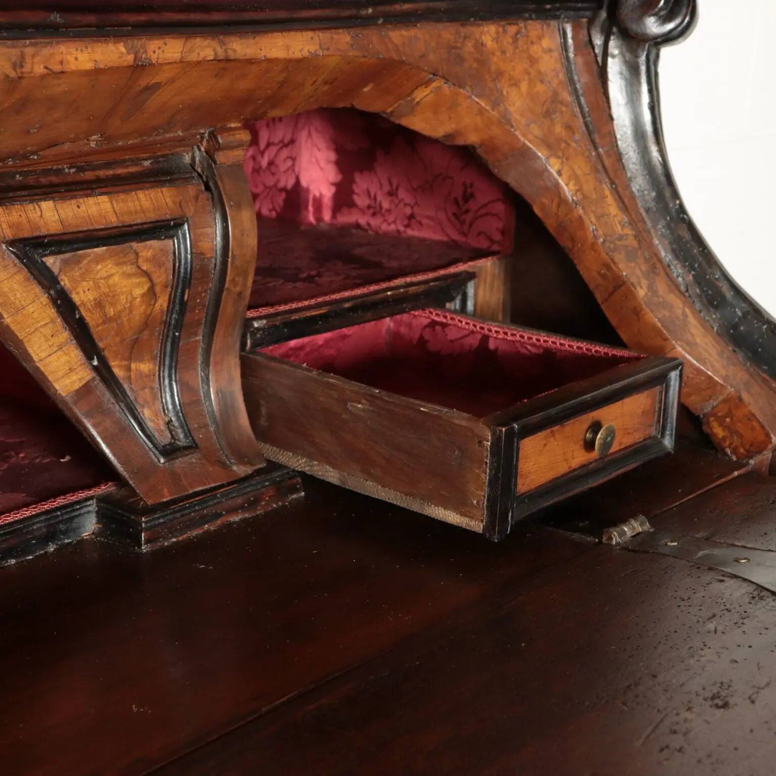 Antique trumeau with walnut mirrors, Italy 20th century
