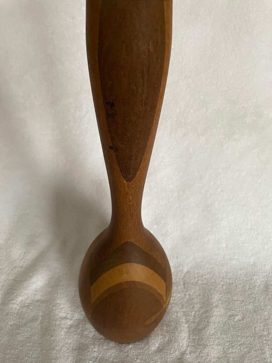 Decorative wooden vase.