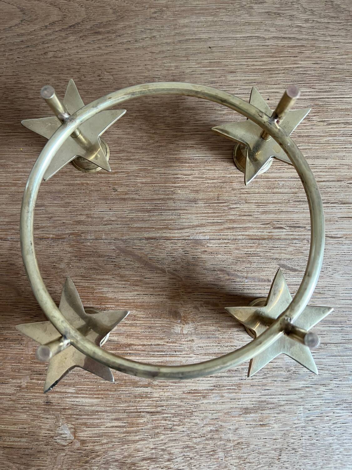 Vintage brass candle holder