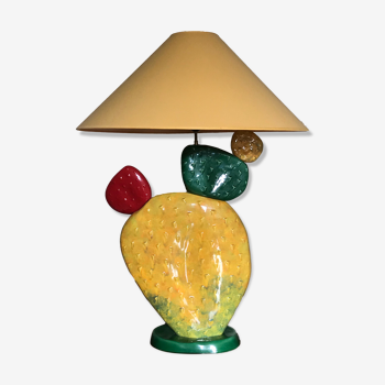 Lampe Cactus en céramique, multi couleurs, 1970