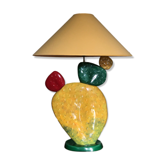 Ceramic cactus lamp, 1970