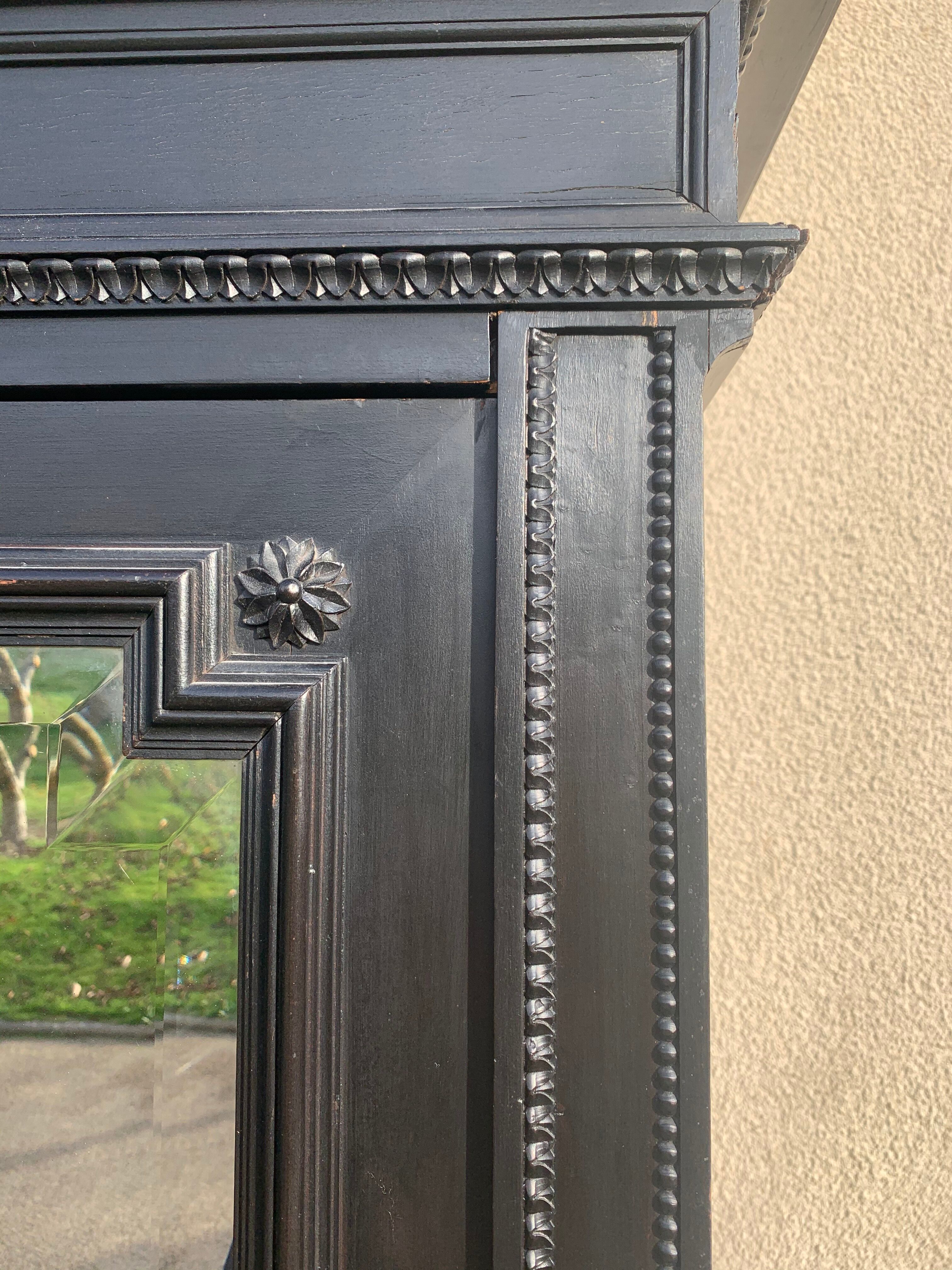 Black notary cabinet