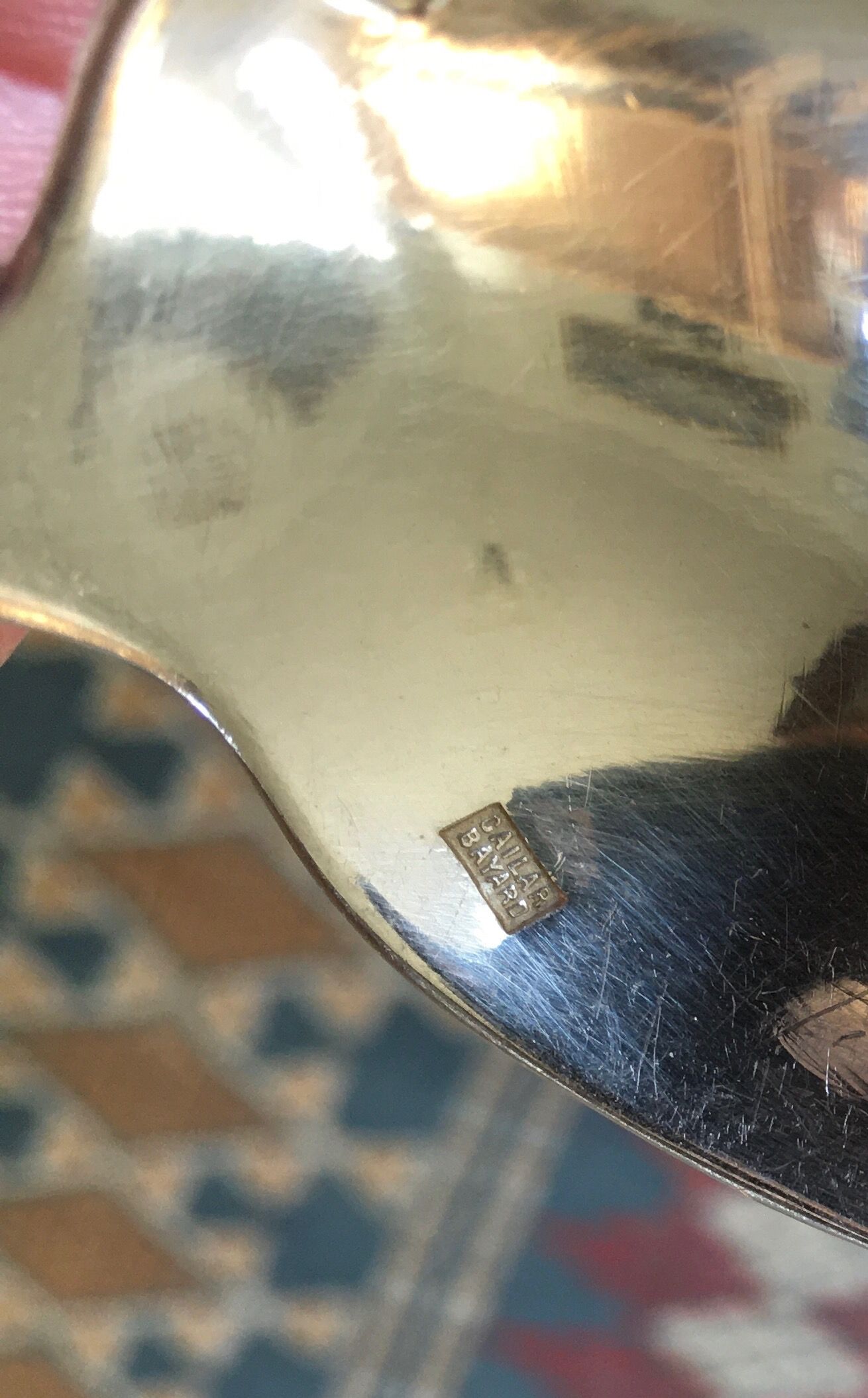 Cailar Bayard silver metal soup spoons