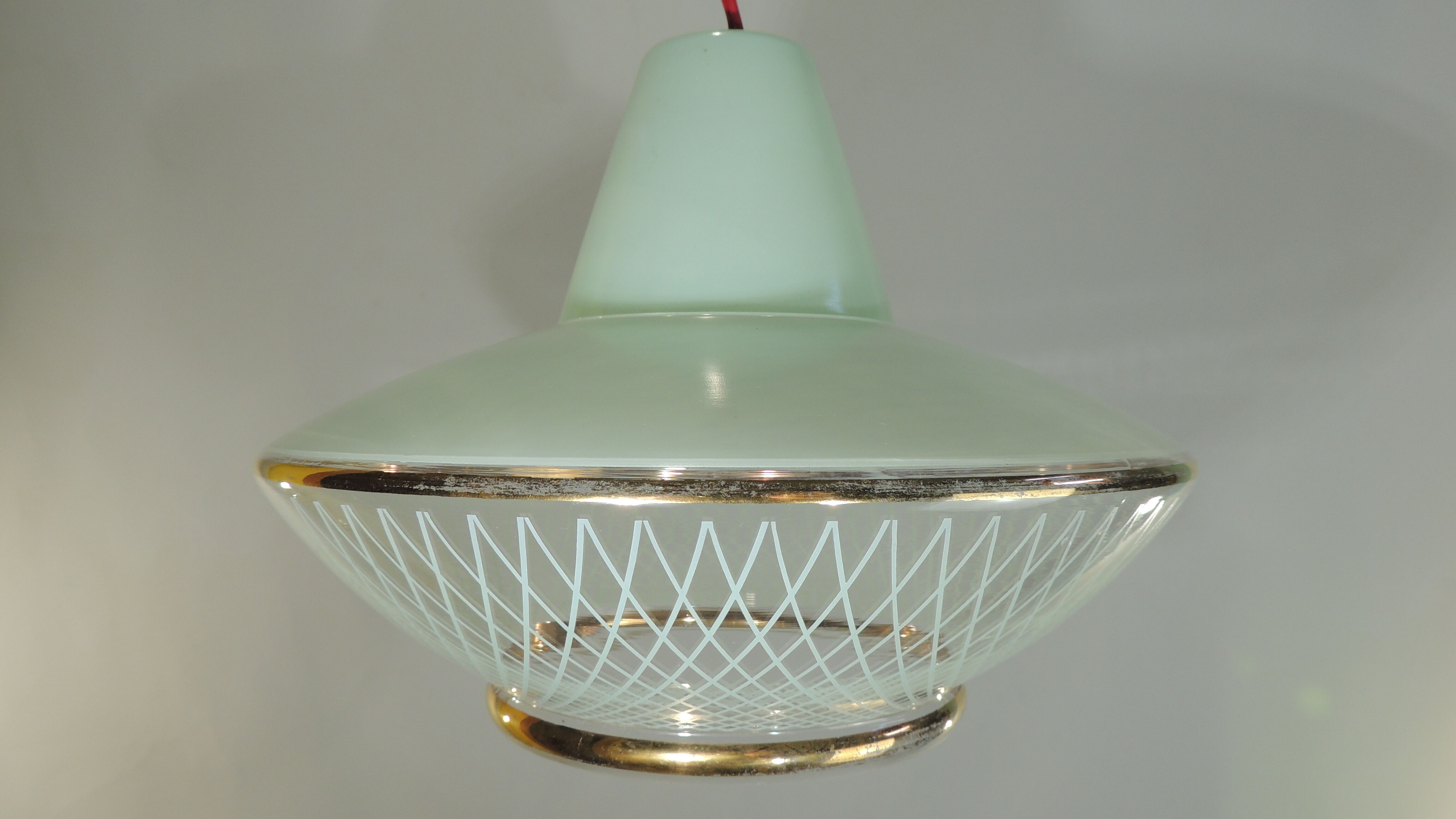 Suspension Verrine opaline vert