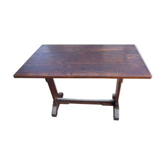 Table de bistrot art déco en bois et métal bar