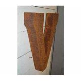 Industrial iron letter "V"