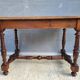 Louis XIII walnut desk • Small centre table in Renaissance style
