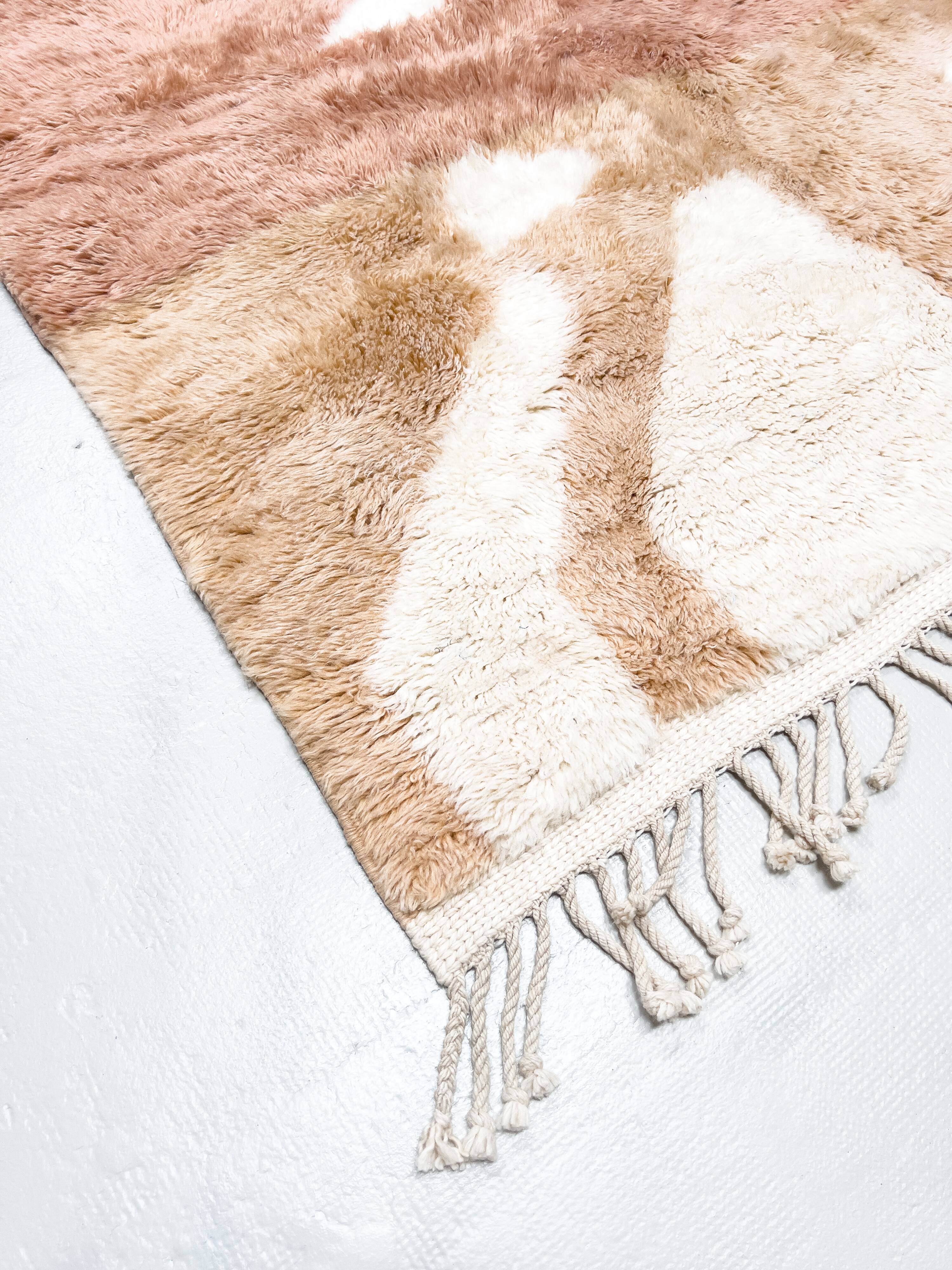 Moroccan Berber rug M'rirt terracotta 2.50x1.57m